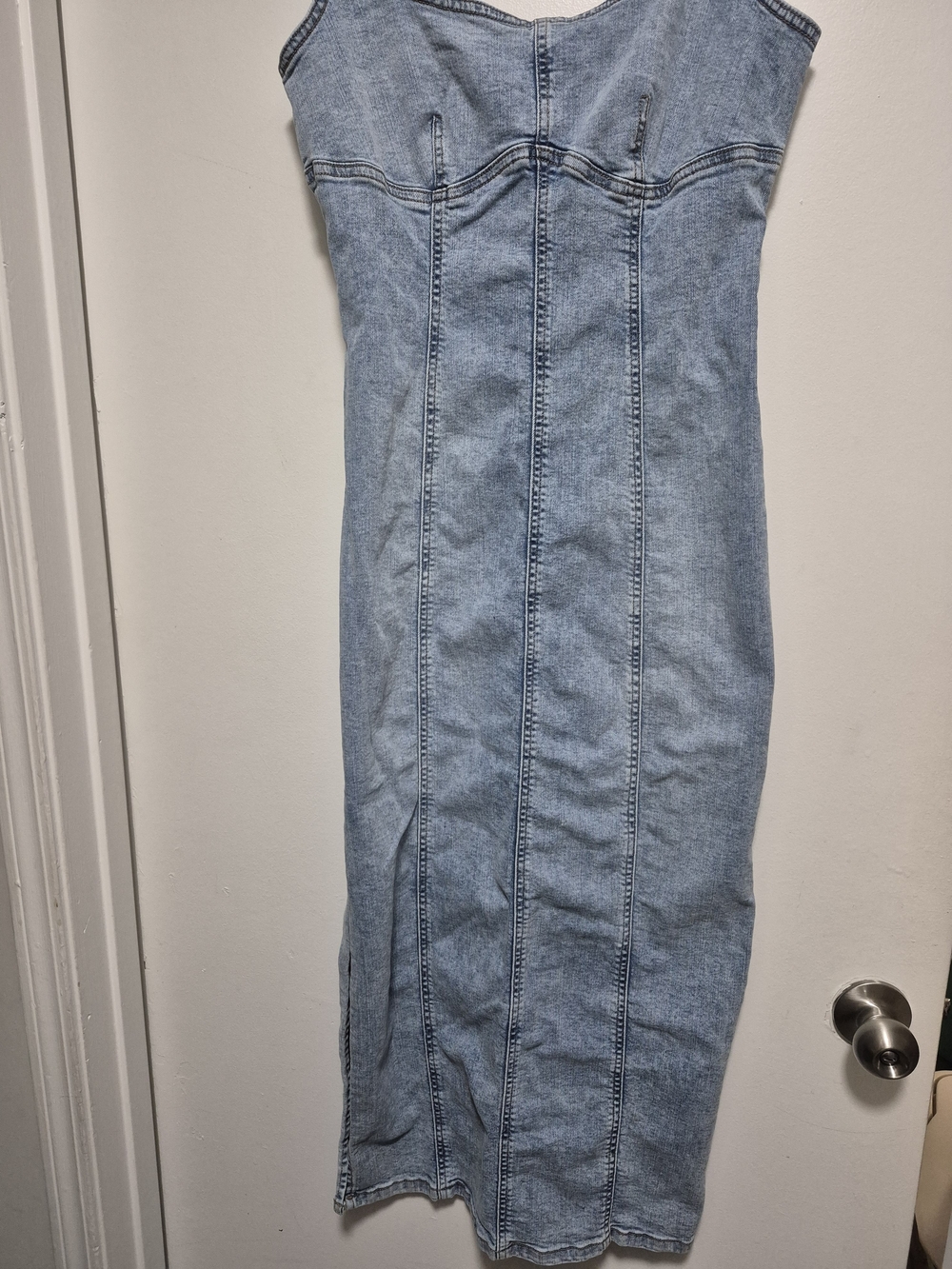 Wild Fable Light Blue Denim Bodycon Maxi Dress